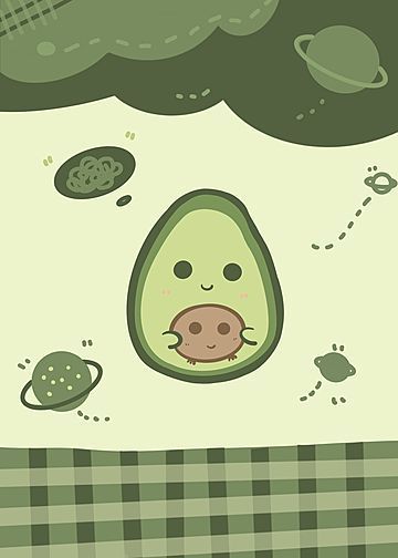 cute avocado backgrounds 0032