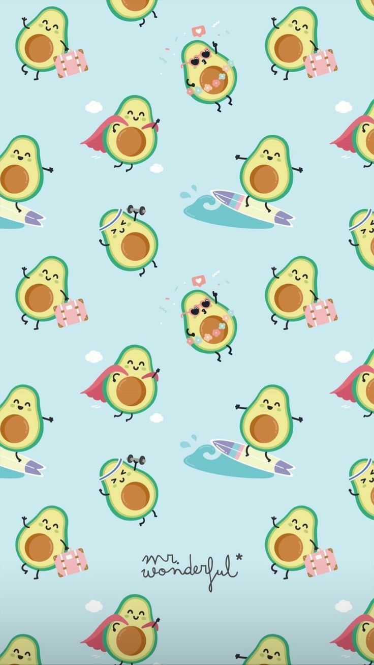 cute avocado backgrounds 0044