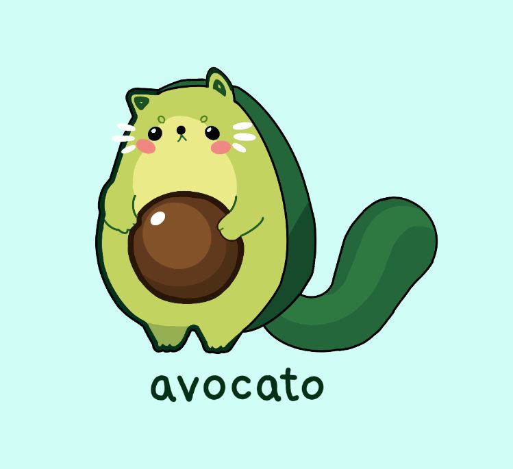 cute avocado backgrounds 0093