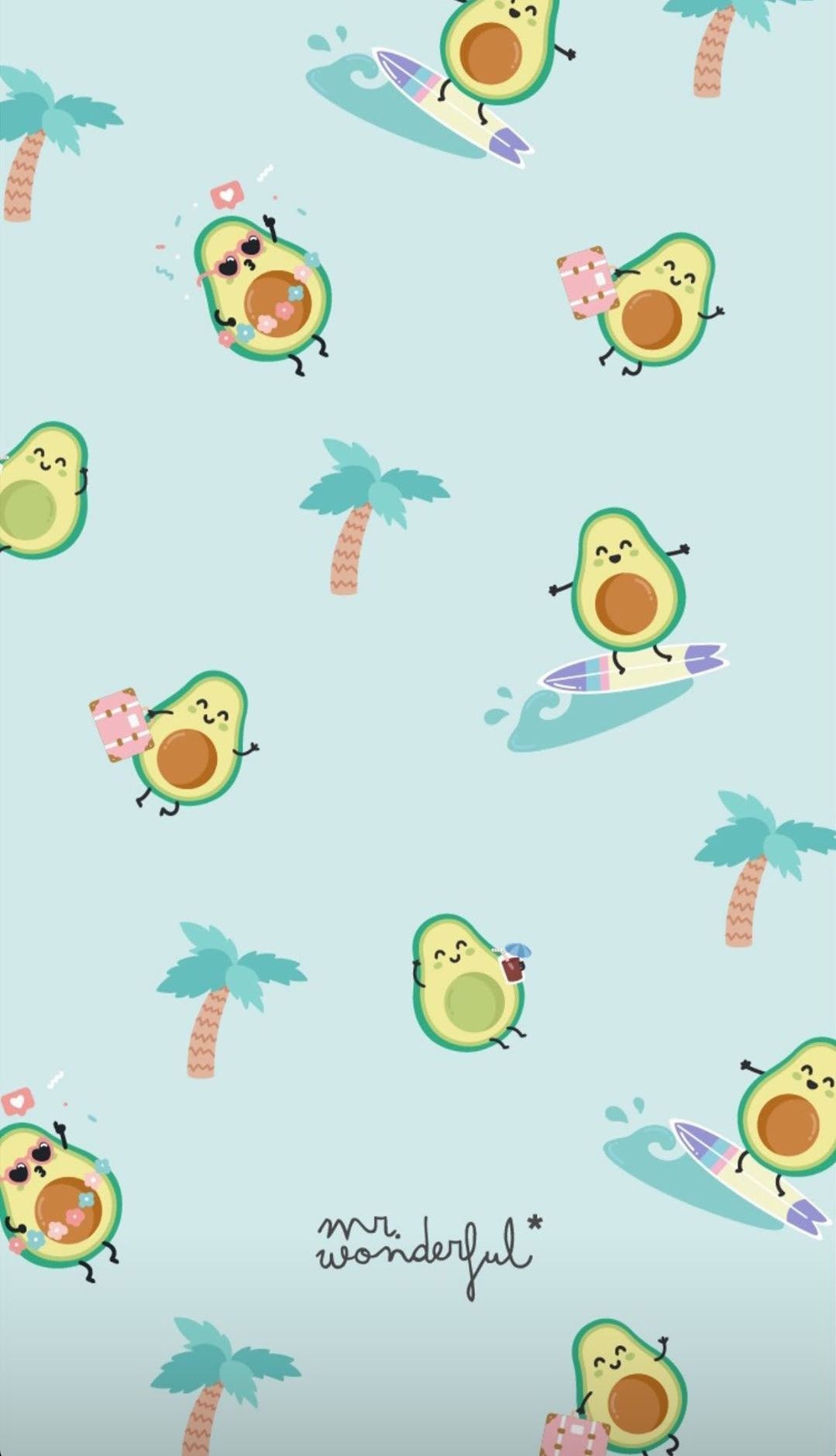 cute avocado backgrounds 0095