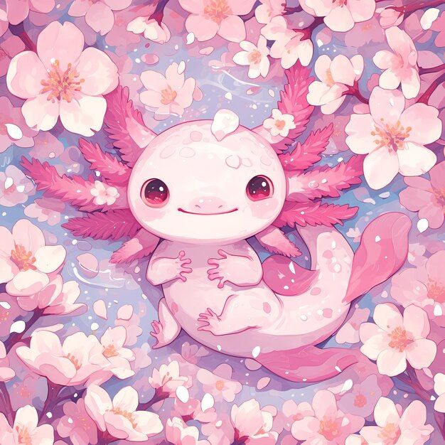 cute axolotl backgrounds 0049