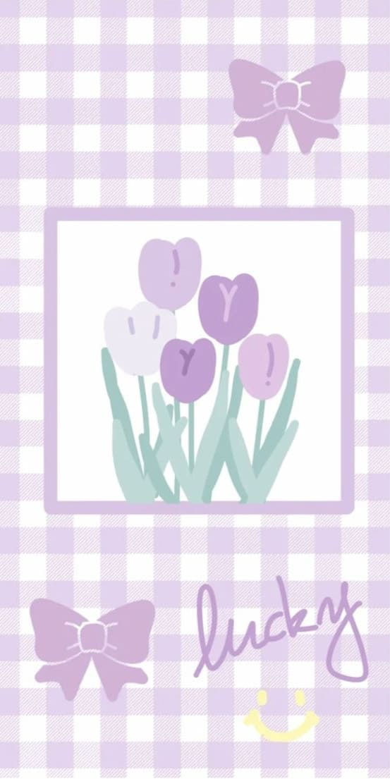 cute baby purple preppy background 0024