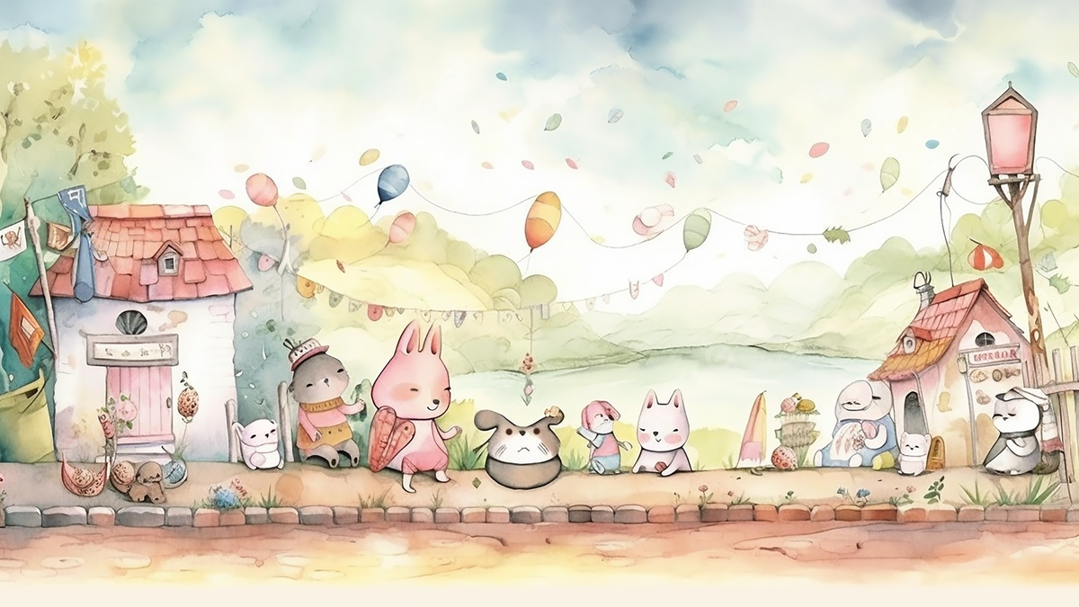 cute background drawing 0091