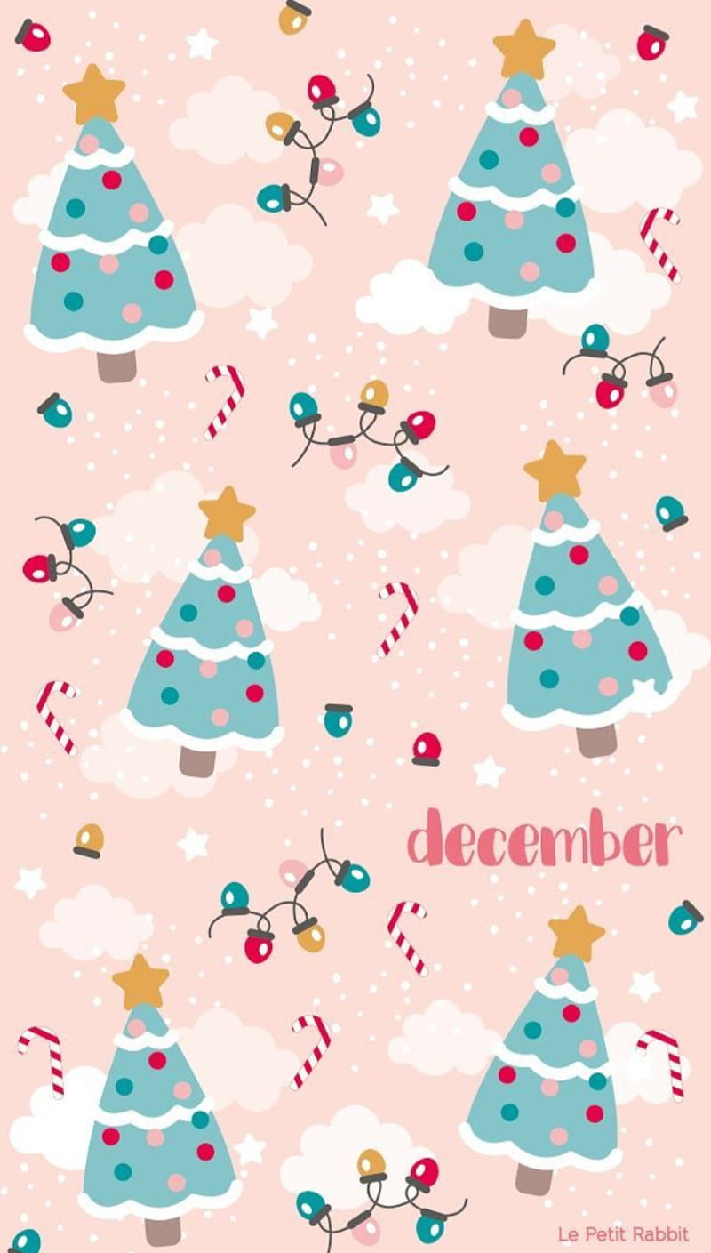 cute backgrounds kawaii christmass 0032