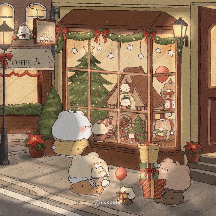 cute backgrounds kawaii christmass 0038