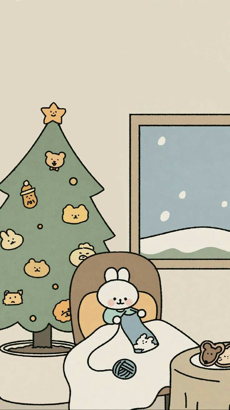 cute backgrounds kawaii christmass 0044