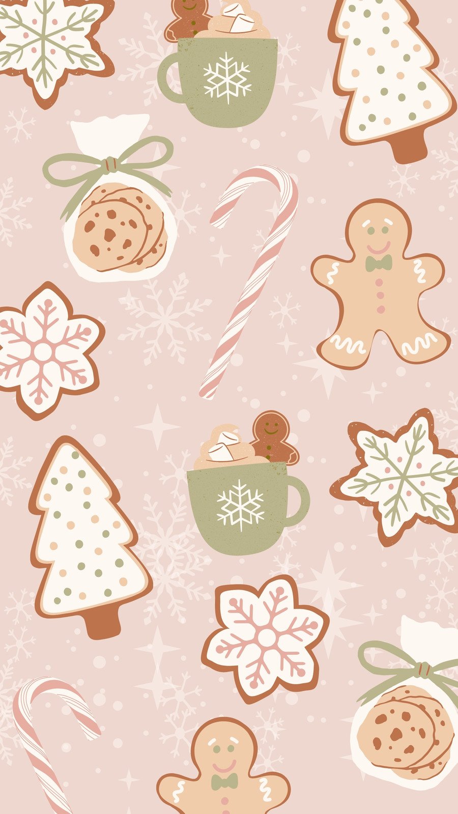 cute backgrounds kawaii christmass 0045