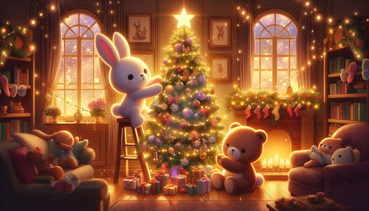 cute backgrounds kawaii christmass 0057