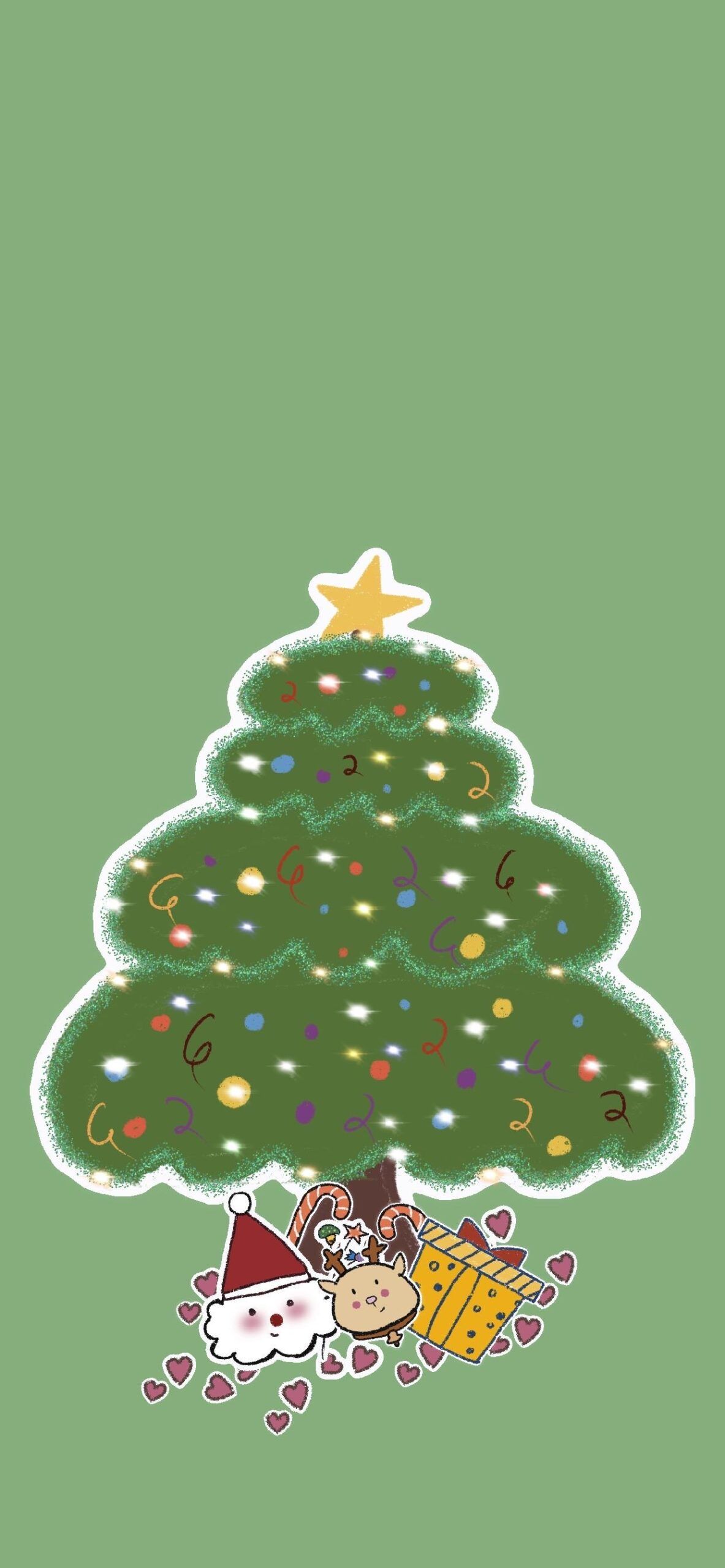 cute backgrounds kawaii christmass 0060