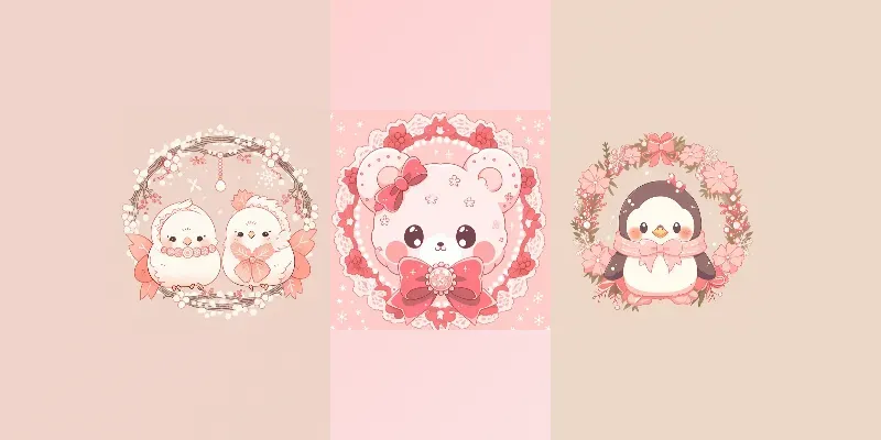 cute backgrounds kawaii christmass 0065