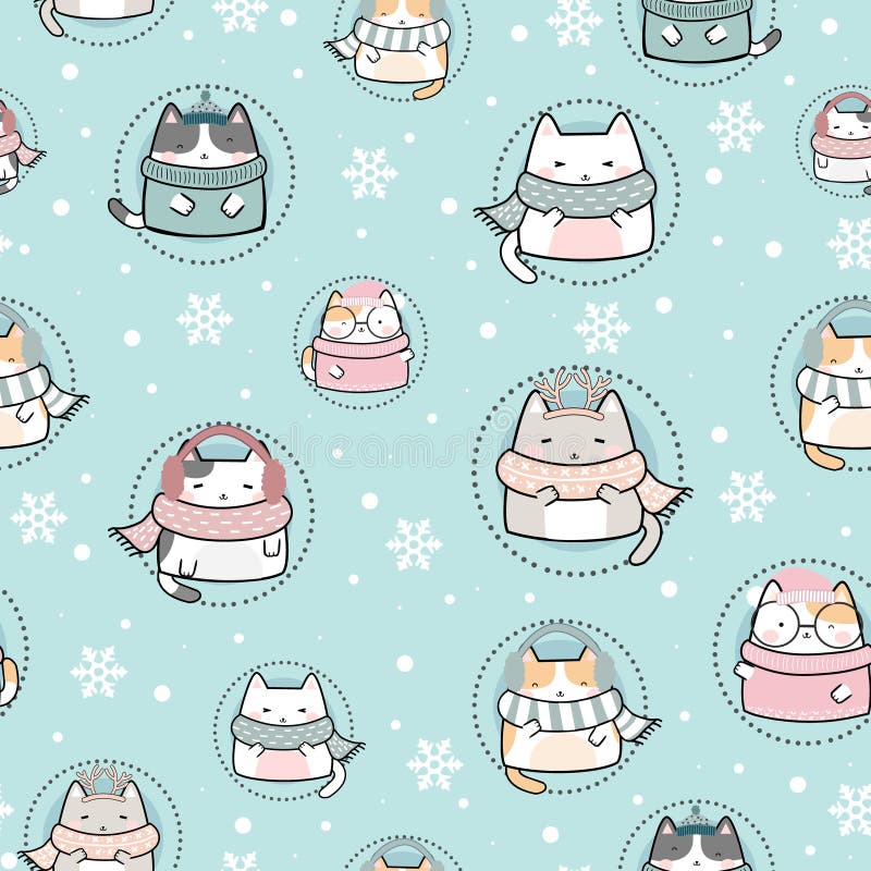 cute backgrounds kawaii christmass 0076