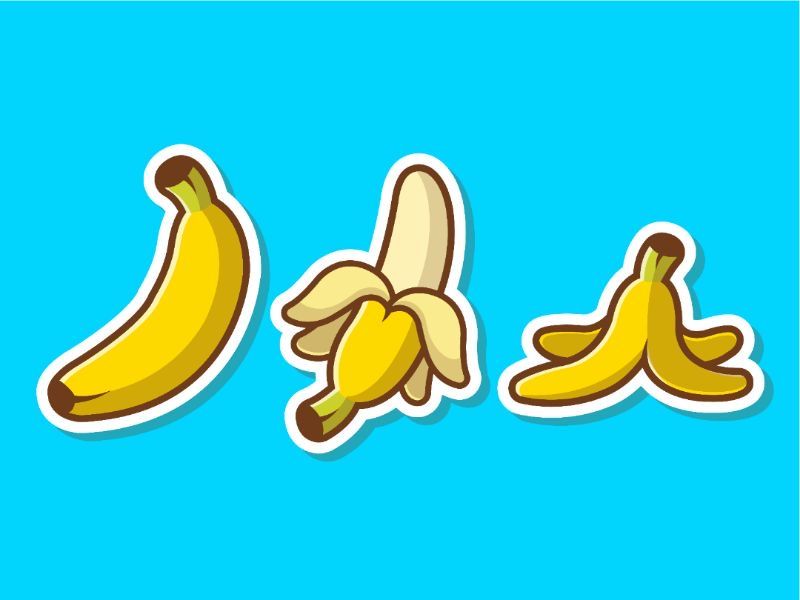 cute banana background 0064