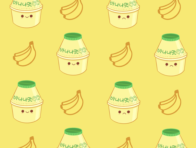 cute banana background 0078