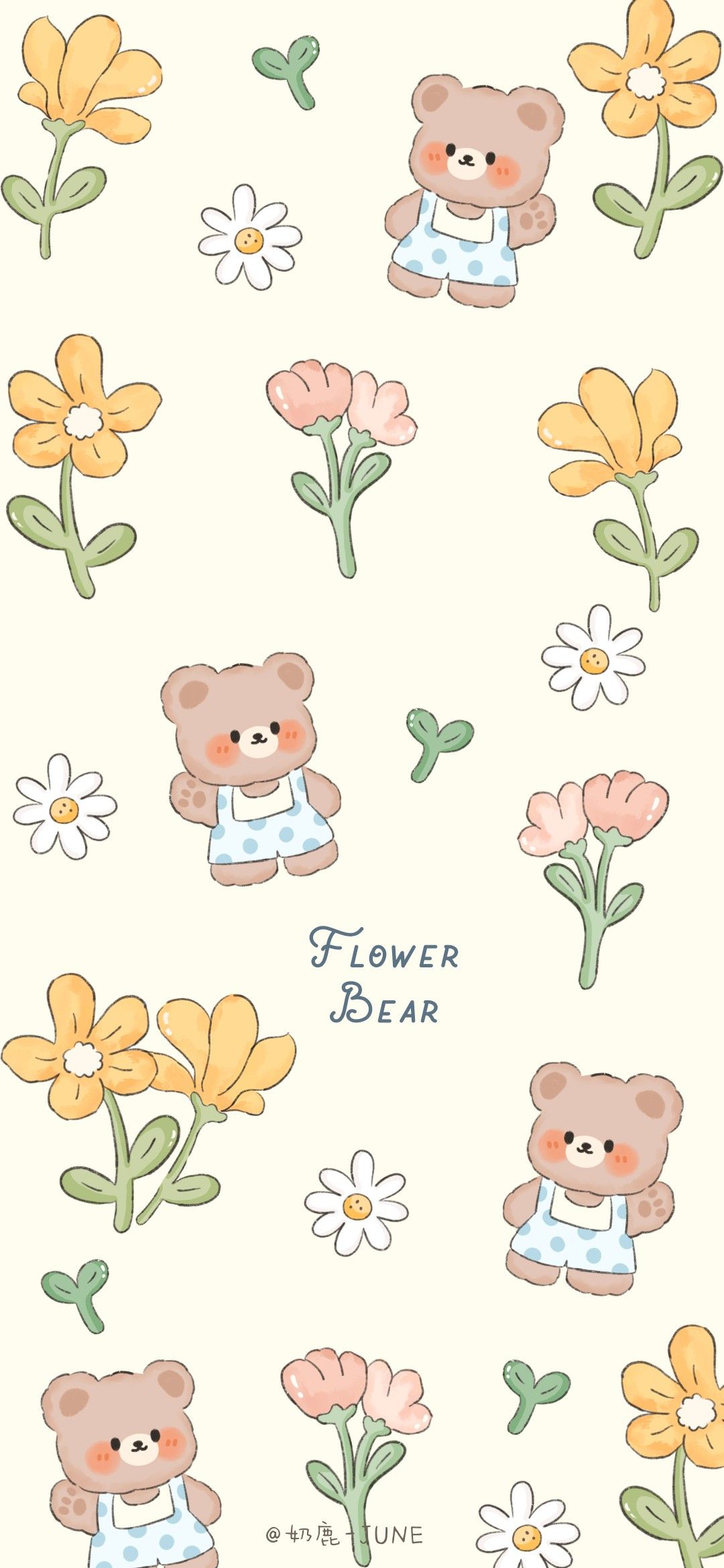 cute bear backgrounds 0022