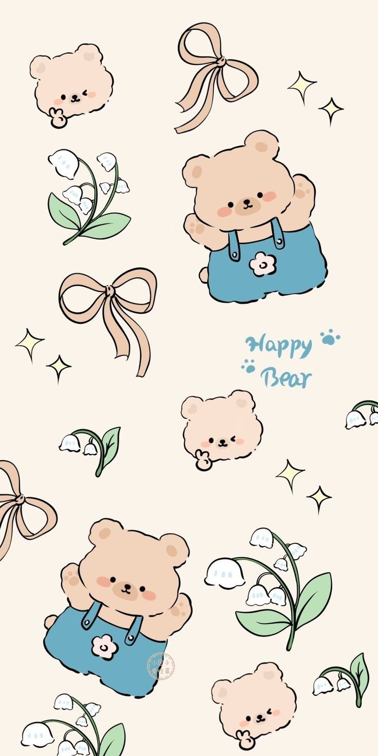 cute bear backgrounds 0049