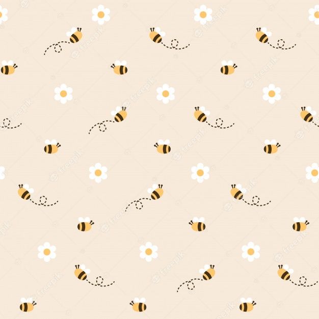 cute bee backgrounds 0011