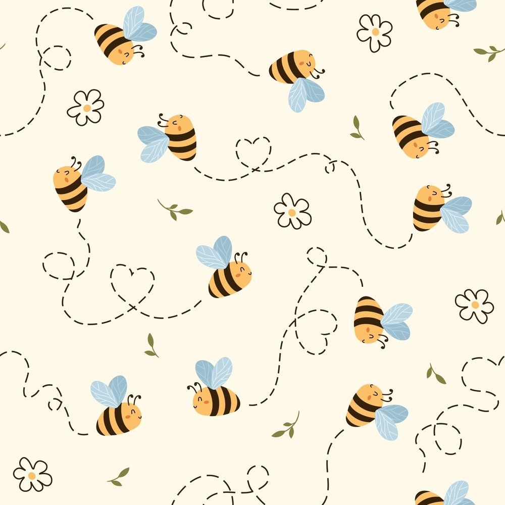 cute bee backgrounds 0018