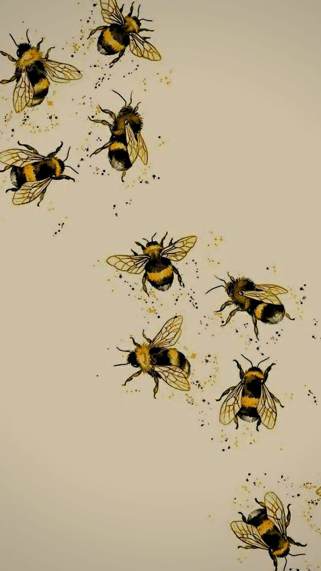 cute bee backgrounds 0023