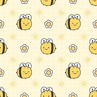 cute bee backgrounds 0039