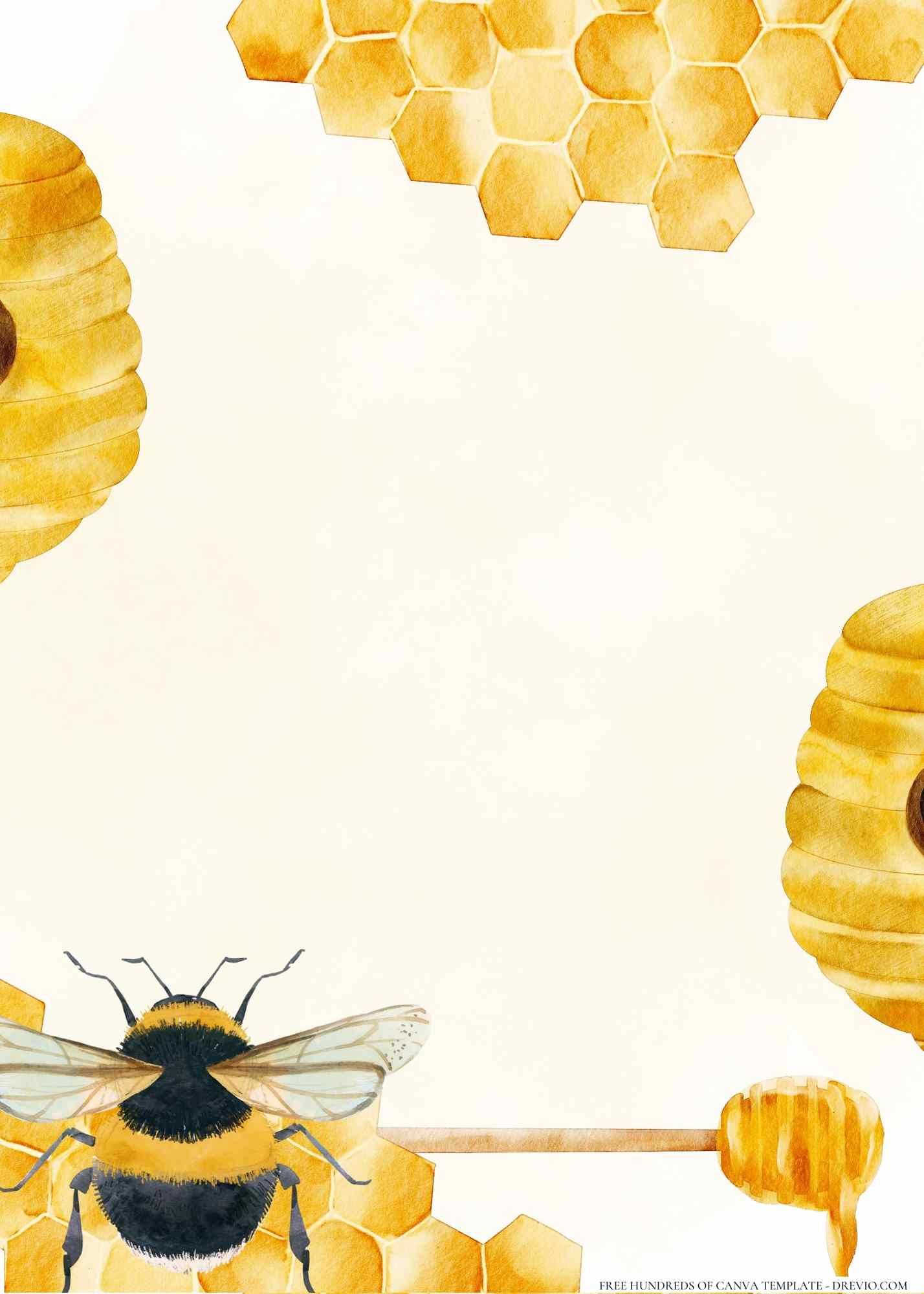 cute bee backgrounds 0042