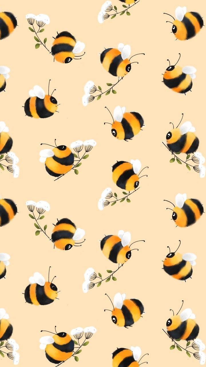 cute bee backgrounds 0044