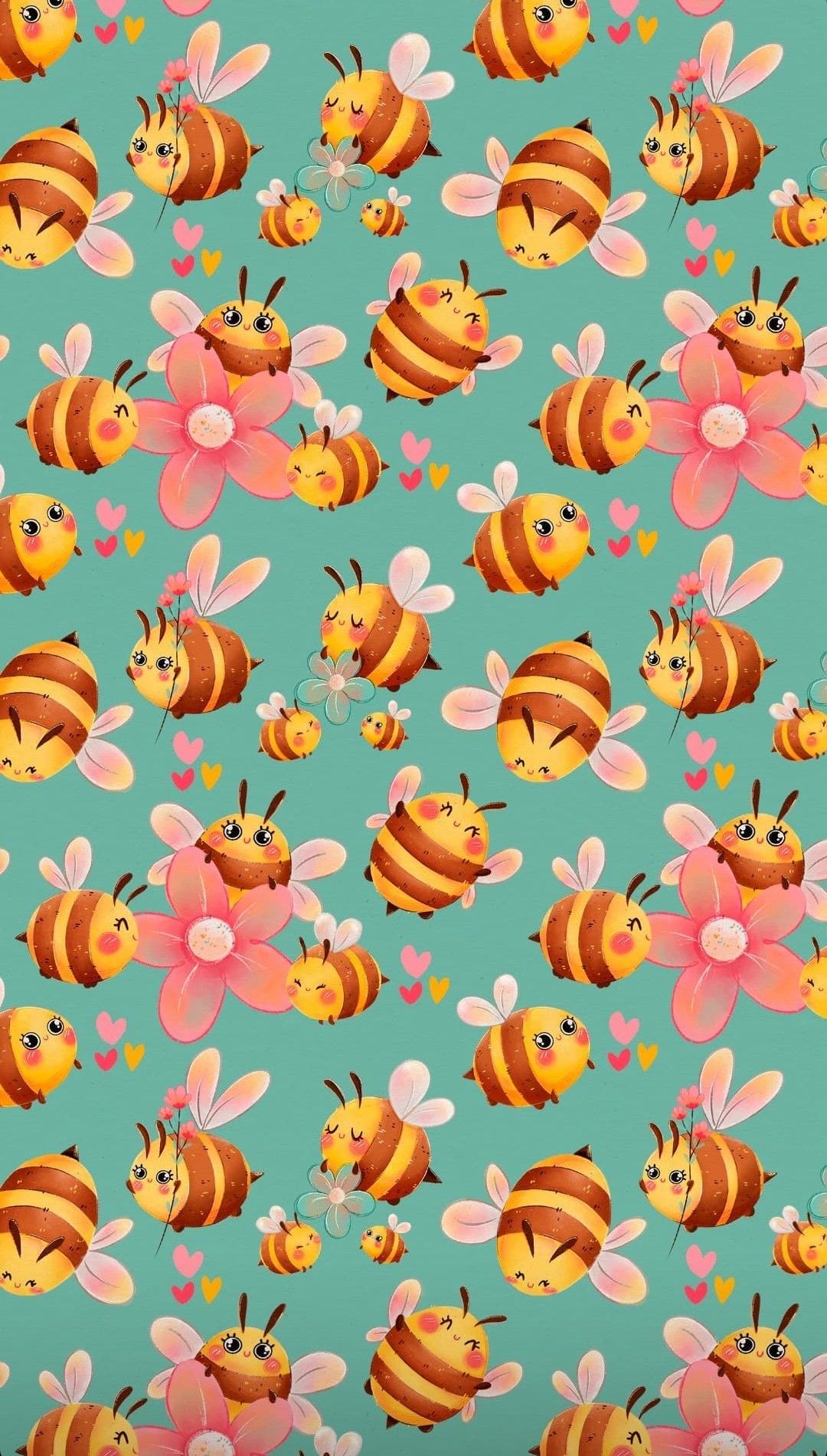 cute bee backgrounds 0054