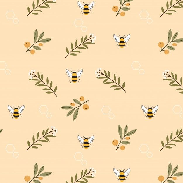 cute bee backgrounds 0058