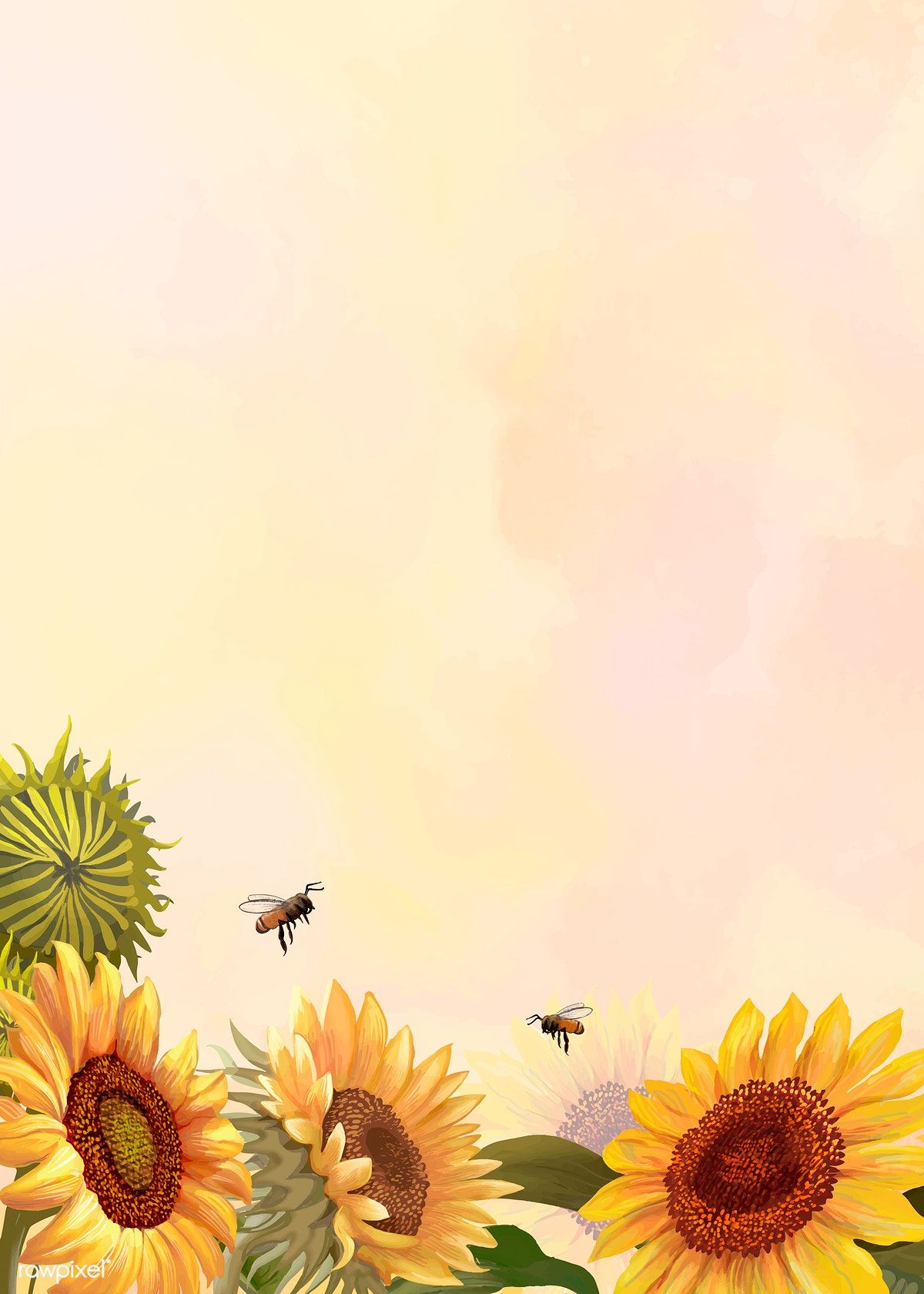 cute bee backgrounds 0069