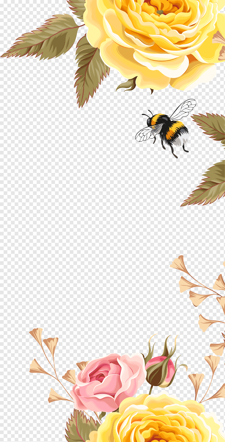 cute bee backgrounds 0070