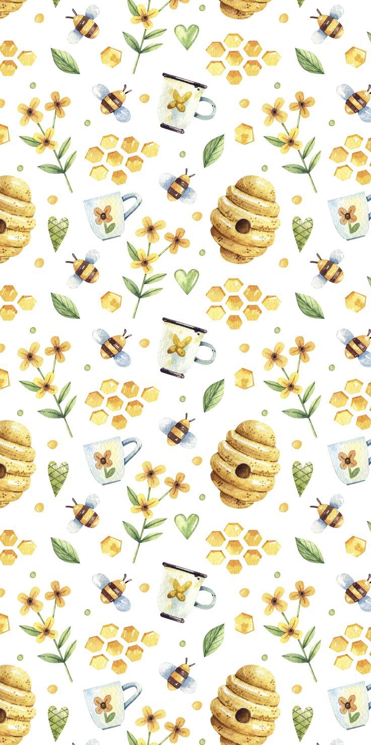 cute bee backgrounds 0081