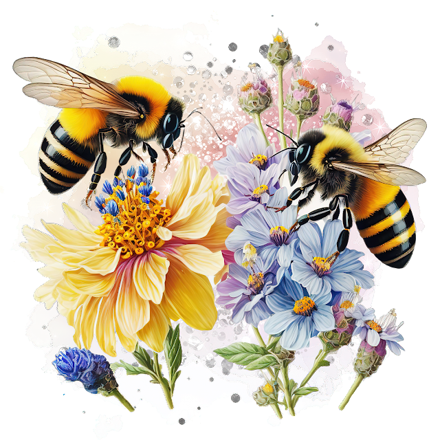 cute bee backgrounds 0082