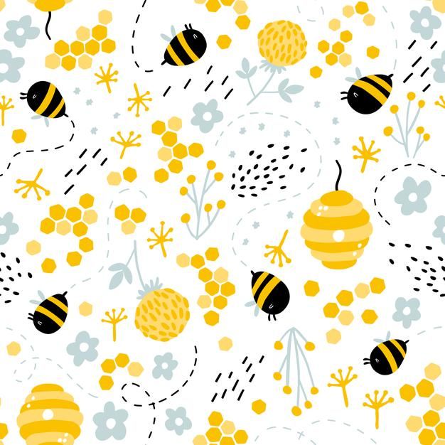 cute bee backgrounds 0090