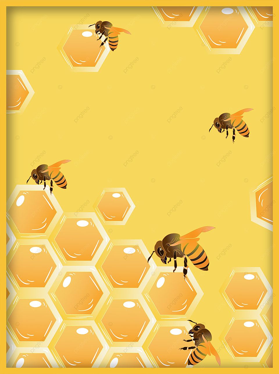 cute bee backgrounds 0094