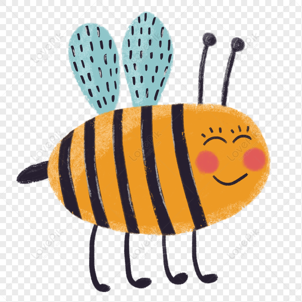 cute bee transparent background 0011