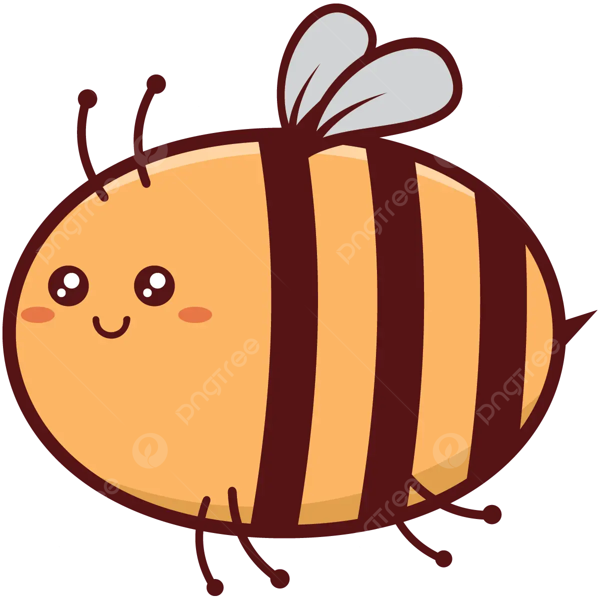 cute bee transparent background 0020