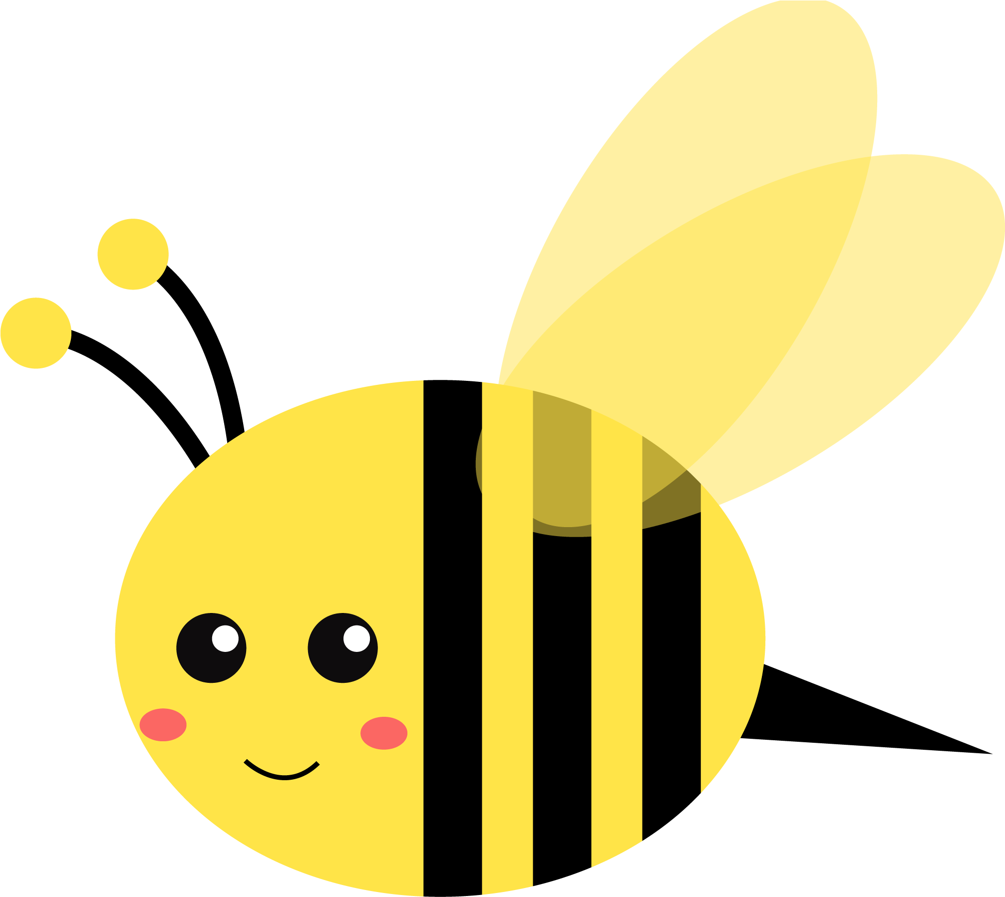 cute bee transparent background 0025