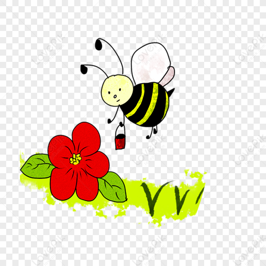 cute bee transparent background 0044