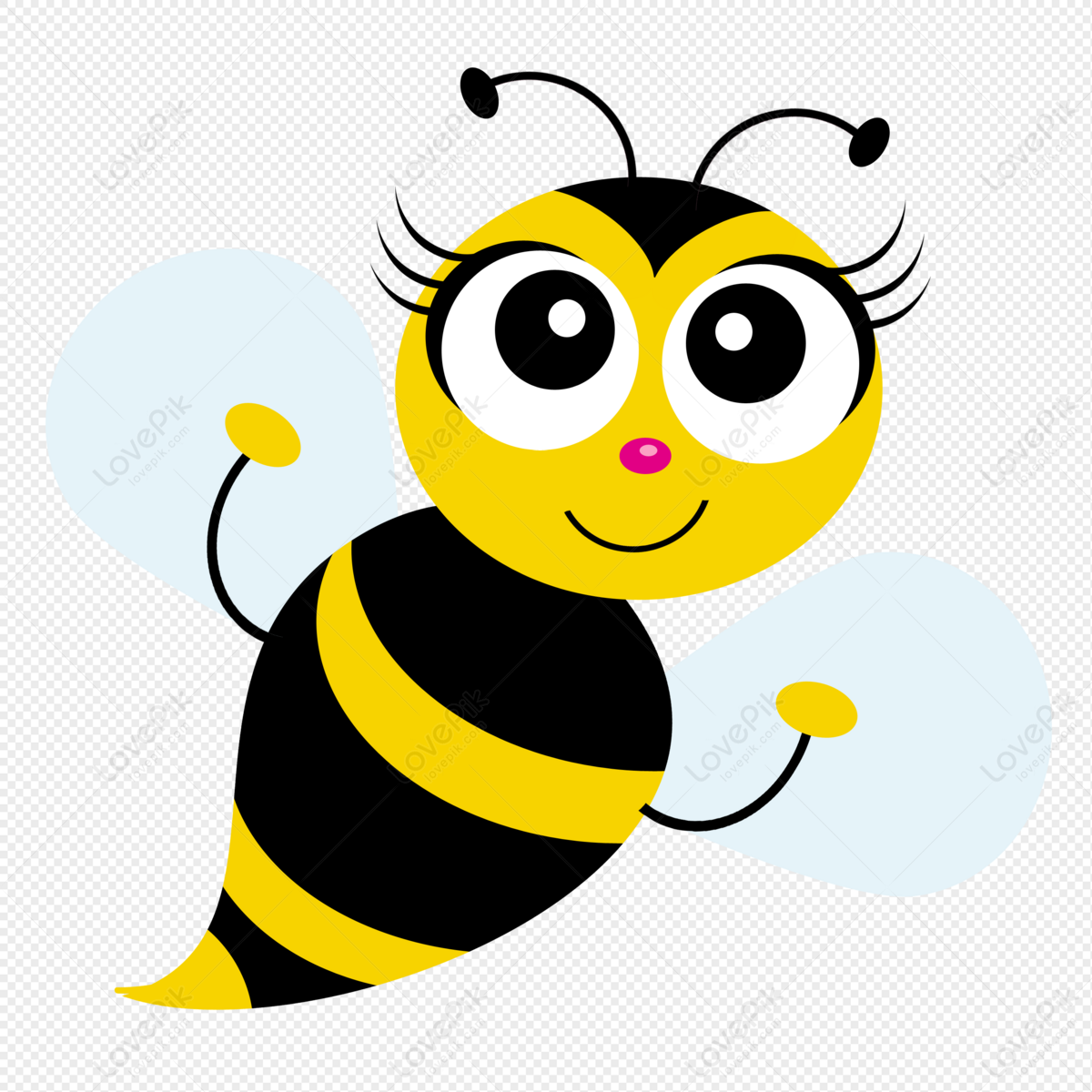 cute bee transparent background 0053