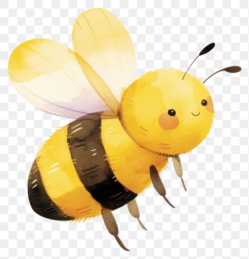 cute bee transparent background 0065