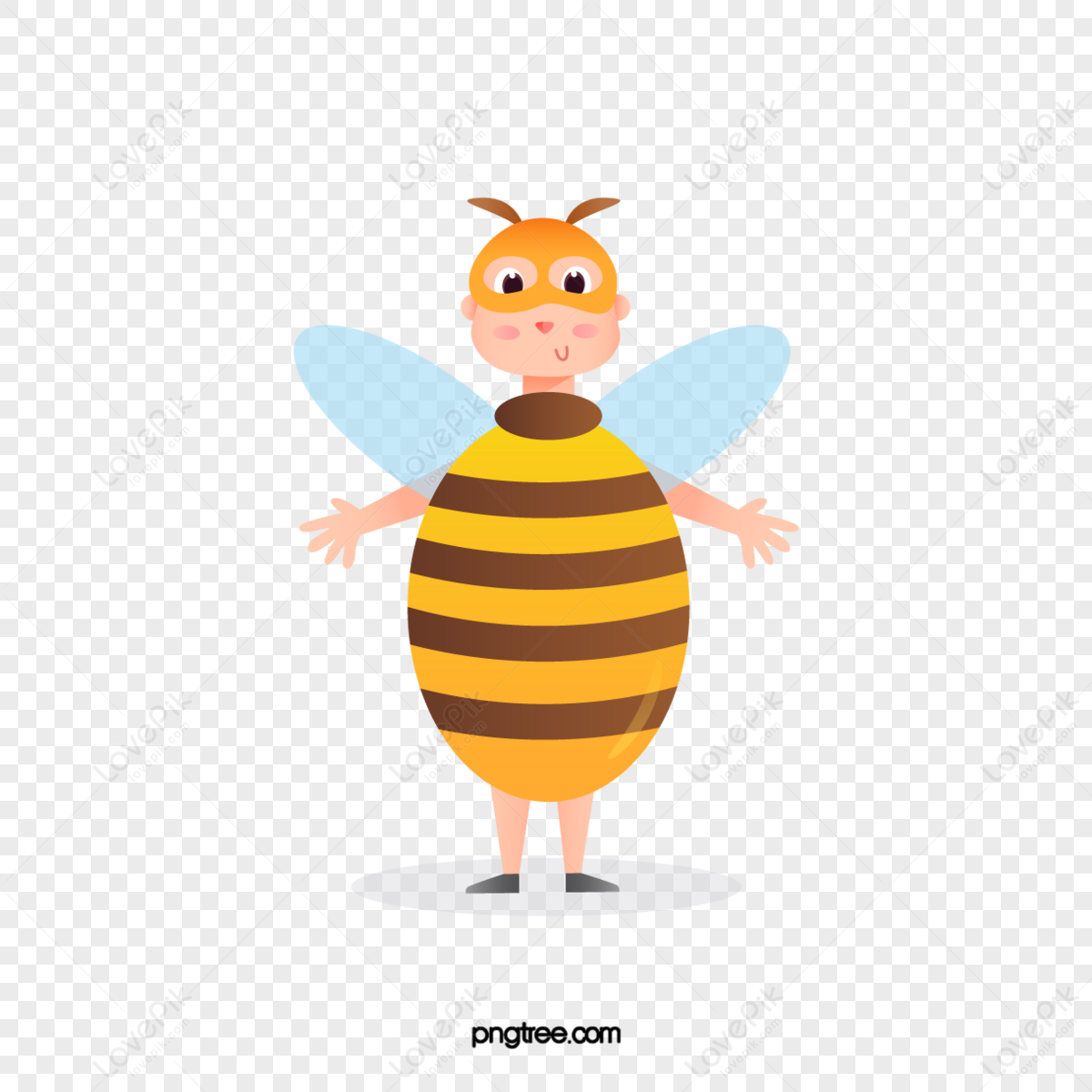 cute bee transparent background 0087