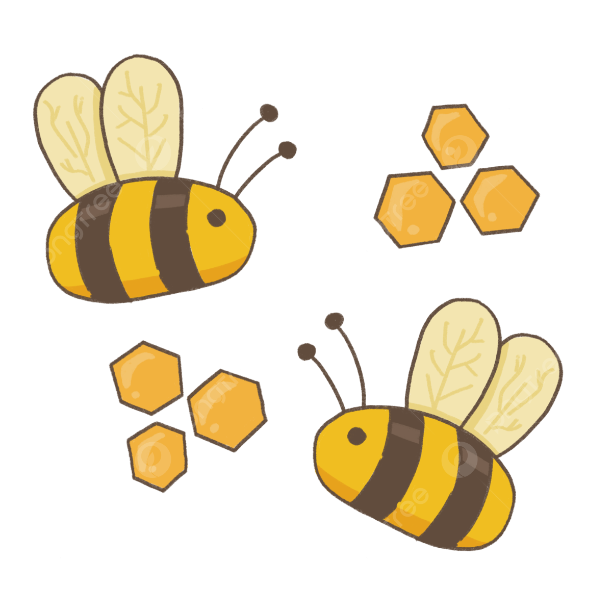 cute bee transparent background 0088