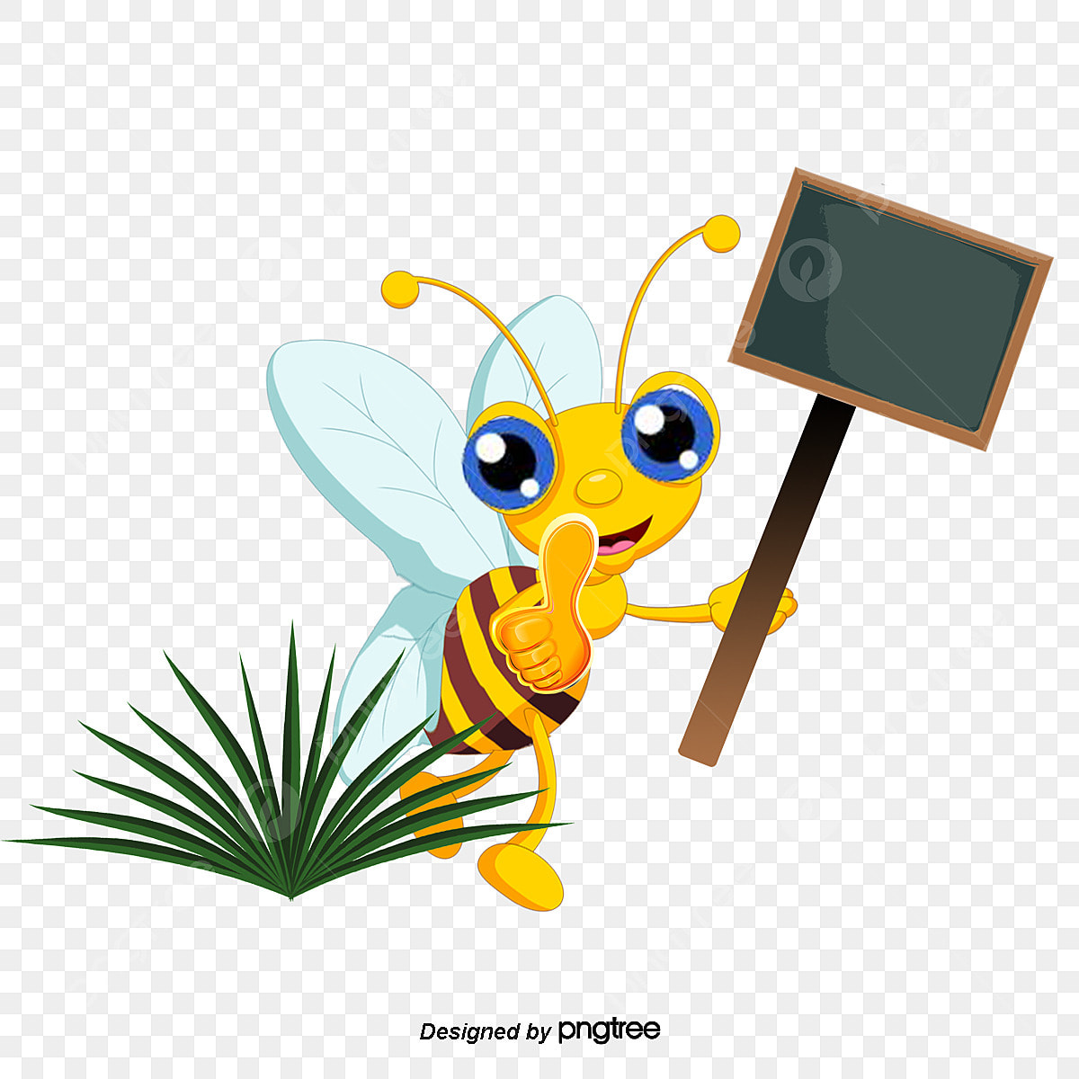 cute bee transparent background 0099