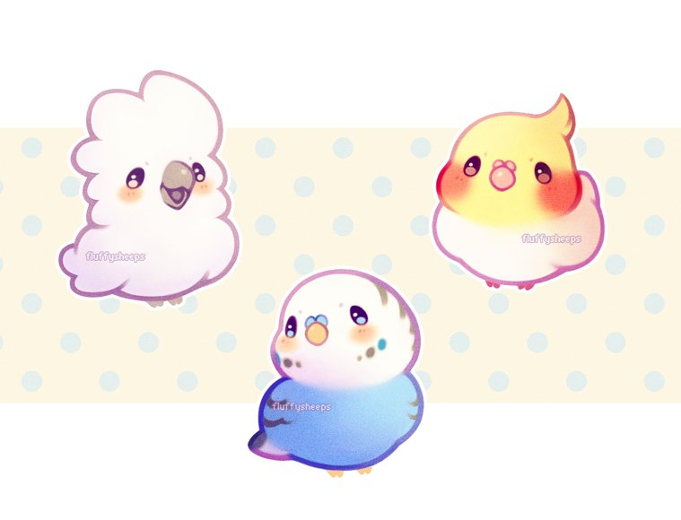 cute bird background 0057