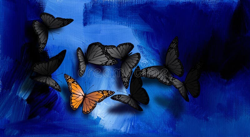 cute blue butterfly backgrounds 0013