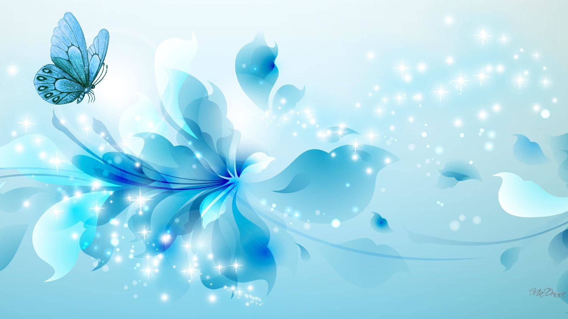 cute blue butterfly backgrounds 0021