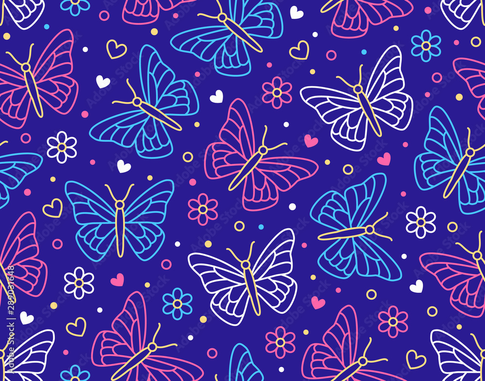 cute blue butterfly backgrounds 0024