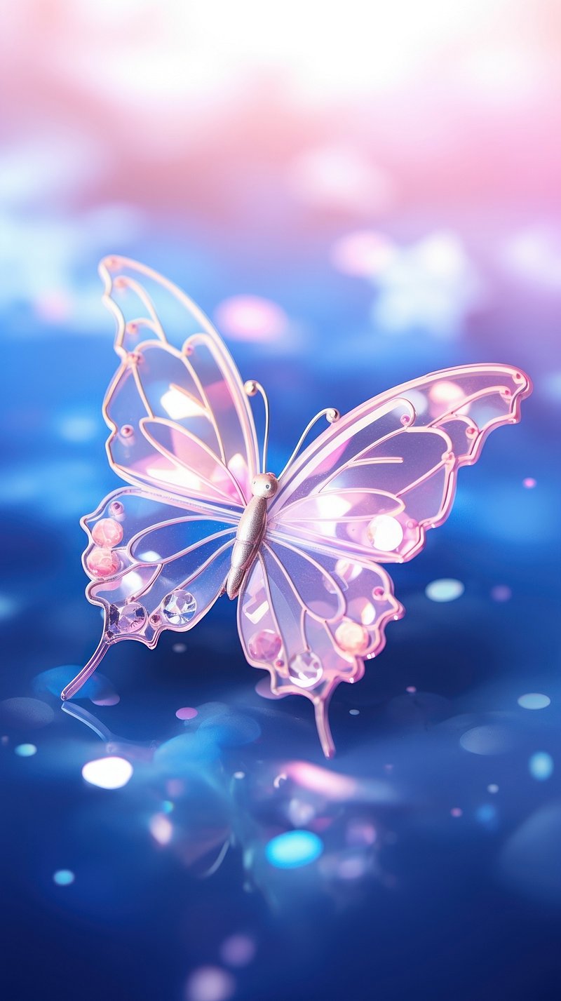 cute blue butterfly backgrounds 0036