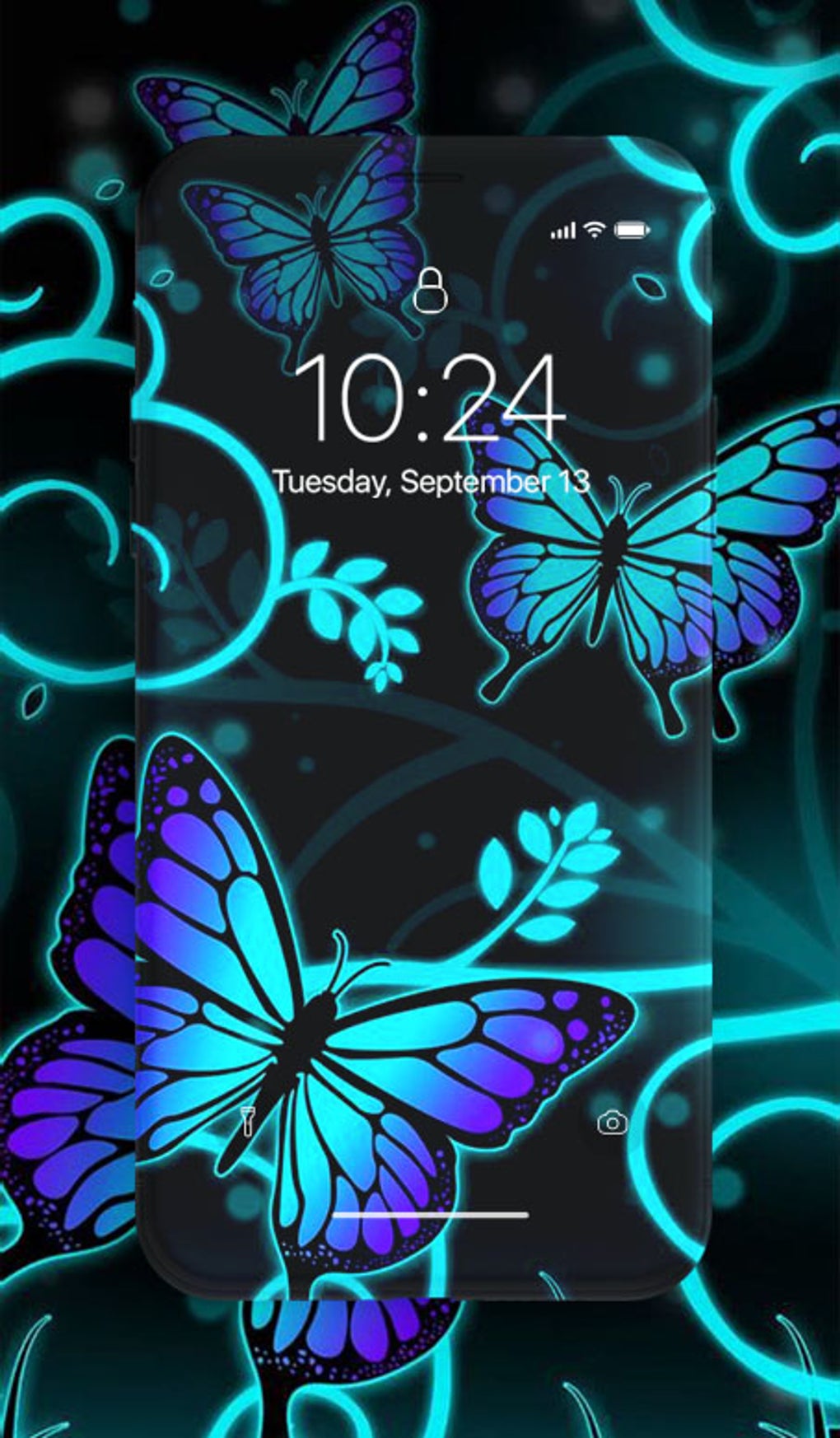 cute blue butterfly backgrounds 0037