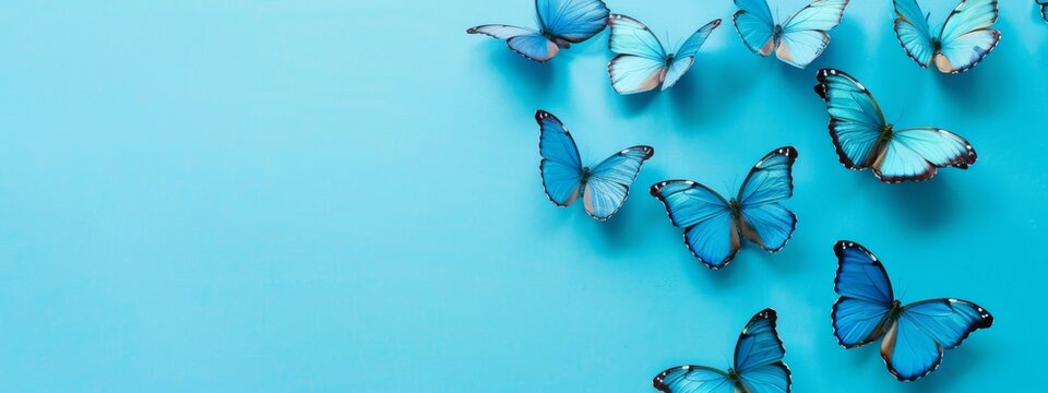 cute blue butterfly backgrounds 0042