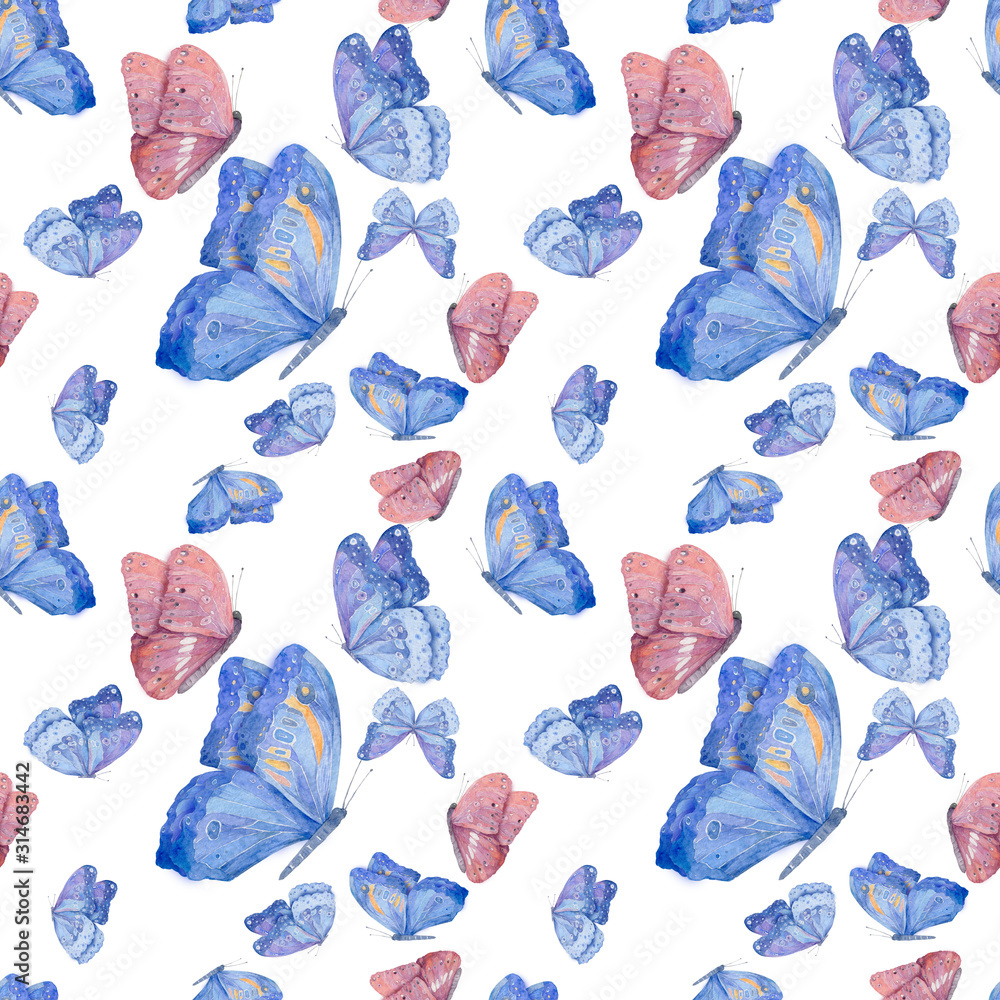 cute blue butterfly backgrounds 0055